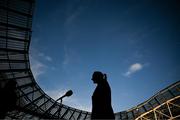 16 January 2025; New Republic of Ireland women's head coach Carla Ward during a media conference at the Aviva Stadium in Dublin. Photo by Stephen McCarthy/Sportsfile