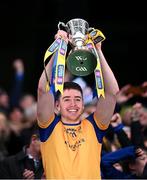 19 January 2025; Na Fianna captain Donal Burke lifts the Tommy Moore Cup after AIB GAA Hurling All-Ireland Senior Club Championship final match between Na Fianna and Sarsfields at Croke Park in Dublin. Photo by Piaras Ó Mídheach/Sportsfile