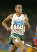 22 August 2004; Ireland's James Nolan in action during his semi-final of the Men's 1500m. Olympic Stadium. Games of the XXVIII Olympiad, Athens Summer Olympics Games 2004, Athens, Greece. Picture credit; Brendan Moran / SPORTSFILE