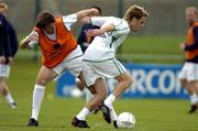 2 September 2004; Alan Maybury, Republic of Ireland, in action against Kevin Kilbane during squad training. Malahide FC, Malahide, Co. Dublin. Picture credit; Matt Browne / SPORTSFILE