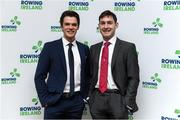 25 January 2025; Irish Olympic rowers and gold medallists Fintan McCarthy, left, and Paul O'Donovan at the Rowing Ireland's Olympic Celebration & Awards Night at Fota Island Resort in Cork. Photo by Matt Browne/Sportsfile