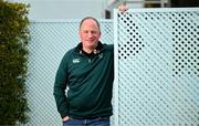 27 January 2025; IRFU performance director David Humphreys poses for a portrait after an Ireland Rugby media conference at The Campus in Quinto da Lago, Portugal. Photo by Brendan Moran/Sportsfile