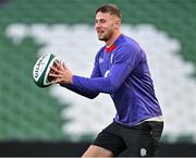 31 January 2025; Freddie Steward during an England rugby captain's run at the Aviva Stadium in Dublin. Photo by Sam Barnes/Sportsfile