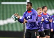 31 January 2025; Maro Itoje during an England rugby captain's run at the Aviva Stadium in Dublin. Photo by Sam Barnes/Sportsfile