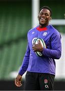 31 January 2025; Maro Itoje during an England rugby captain's run at the Aviva Stadium in Dublin. Photo by Sam Barnes/Sportsfile