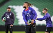 31 January 2025; Chandler Cunningham-South during an England rugby captain's run at the Aviva Stadium in Dublin. Photo by Sam Barnes/Sportsfile