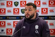 31 January 2025; Ellis Genge speaking in a press conference after an England rugby captain's run at the Aviva Stadium in Dublin. Photo by Sam Barnes/Sportsfile