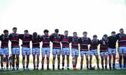 31 January 2025; The Wesley College team celebrate after the Bank of Ireland Leinster Rugby Boys Schools Senior Cup first round match between Belvedere College and Wesley College at Energia Park in Dublin. Photo by Tyler Miller/Sportsfile