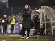 31 January 2025; Dundalk manager Ciarán Kilduff during the Jim Malone Cup match between Dundalk and Drogheda United at Oriel Park in Dundalk, Louth. Photo by Piaras Ó Mídheach/Sportsfile