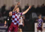 31 January 2025; Joshua Thomas of Drogheda United during the Jim Malone Cup match between Dundalk and Drogheda United at Oriel Park in Dundalk, Louth. Photo by Piaras Ó Mídheach/Sportsfile