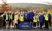 1 February 2025; Parkrun founder Paul Sinton-Hewitt and Vhi ambassador and Olympian David Gillick with Vhi staff and volunteers at the Marlay Park parkrun at Marlay Park in Dublin where Vhi hosted a special event to welcome parkrun founder Paul Sinton-Hewitt. Vhi ambassador and Olympian David Gillick was on hand to deliver a warm-up for all participants. parkrun in partnership with Vhi support local communities in organising free, weekly, timed 5km runs every Saturday at 9.30am. To register for a parkrun near you visit www.parkrun.ie. Photo by David Fitzgerald/Sportsfile