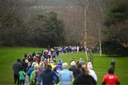 1 February 2025; Participants in action at the Marlay Park parkrun at Marlay Park in Dublin where Vhi hosted a special event to welcome parkrun founder Paul Sinton-Hewitt. Vhi ambassador and Olympian David Gillick was on hand to deliver a warm-up for all participants. parkrun in partnership with Vhi support local communities in organising free, weekly, timed 5km runs every Saturday at 9.30am. To register for a parkrun near you visit www.parkrun.ie. Photo by David Fitzgerald/Sportsfile