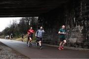 1 February 2025; Participants in action at the Midleton Greenway parkrun in partnership with Vhi at Midleton Greenway in Cork. parkrun Ireland in partnership with Vhi, added a new parkrun at the Midleton Greenway on Saturday, February 1st, 2025. parkruns take place over a 5km course weekly, are free to enter and are open to all ages and abilities, providing a fun and safe environment to enjoy exercise. To register for a parkrun near you visit www.parkrun.ie. Photo by Michael P Ryan/Sportsfile