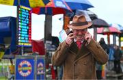 1 February 2025; Racegoer Pat Moynihan, from Limerick City in Limerick, during day one of the Dublin Racing Festival at Leopardstown Racecourse in Dublin. Photo by Shauna Clinton/Sportsfile