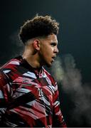 31 January 2025; Derry City goalkeeper Arlo Doherty before the pre-season friendly match between Derry City and Ballymena United at the Ryan McBride Brandywell Stadium in Derry. Photo by Stephen McCarthy/Sportsfile