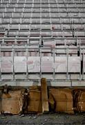 31 January 2025; A general view of the rail seating in the under construction North Terrace before the pre-season friendly match between Derry City and Ballymena United at the Ryan McBride Brandywell Stadium in Derry. Photo by Stephen McCarthy/Sportsfile