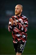 31 January 2025; Liam Boyce of Derry City before the pre-season friendly match between Derry City and Ballymena United at the Ryan McBride Brandywell Stadium in Derry. Photo by Stephen McCarthy/Sportsfile