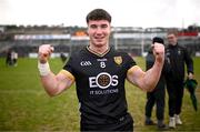 2 February 2025; Daniel Guinness of Down after his side's victory in the Allianz Football League Division 2 match between Down and Cork at Páirc Esler in Newry, Down. Photo by Ramsey Cardy/Sportsfile