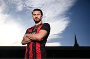 4 February 2025; Bohemians new signing Connor Parsons poses for a portrait during his unveiling at Dalymount Park in Dublin. Photo by Piaras Ó Mídheach/Sportsfile