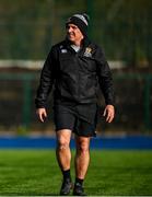 4 February 2025; Newbridge College head coach insert Dave Brew before the Bank of Ireland Leinster Rugby Boys Schools Junior Cup First Round match between Newbridge College and Presentation College, Bray at Energia Park in Dublin. Photo by Shauna Clinton/Sportsfile