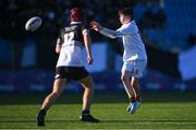 4 February 2025; Henry Vance of Presentation College, Bray during the Bank of Ireland Leinster Rugby Boys Schools Junior Cup First Round match between Newbridge College and Presentation College, Bray at Energia Park in Dublin. Photo by Shauna Clinton/Sportsfile