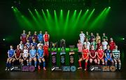 5 February 2025; SSE Airtricity League of Ireland players during the SSE Airtricity Men’s Premier Division, SSE Airtricity Men’s First Division and SSE Airtricity Women’s Premier Division Launch 2025 at Mansion House in Dublin. Photo by Stephen McCarthy/Sportsfile