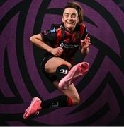 11 February 2025; Sarah McKevitt during a Bohemians FC squad portraits session at DCU Sports Complex in Dublin. Photo by David Fitzgerald/Sportsfile