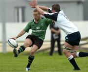 4 September 2004; Paul Waewick, Connacht, in action against Paul Dearlove, Glasgow Rugby. Celtic League 2004-2005, Connacht v Glasgow Rugby, Sportsground, Galway. Picture credit; Matt Browne / SPORTSFILE