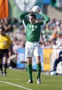 4 September 2004; John O'Shea, Republic of Ireland. FIFA World Cup Qualifier, Republic of Ireland v Cyprus, Lansdowne Road, Dublin. Picture credit; Brendan Moran / SPORTSFILE