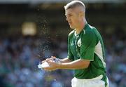 4 September 2004; Graham Kavanagh, Republic of Ireland, takes a drink of water during the game. FIFA World Cup Qualifier, Republic of Ireland v Cyprus, Lansdowne Road, Dublin. Picture credit; David Maher / SPORTSFILE