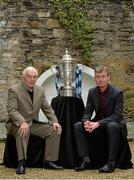 1 October 2013; Drogheda United manager Mick Cooke, left, and Dundalk manager Stephen Kenny pictured ahead of the FAI Ford Cup semi-final between Dundalk and Drogheda United this weekend. Ford have called on Irish football fans to vote for their Greatest Ever FAI Cup Final at facebook.com/fordireland. All supporters who vote will automatically be entered into a draw for fuel vouchers and a HD3D TV. List of Top 10 Greatest Finals; 2010, Sligo Rovers 0 Shamrock Rovers 0 (2-0 on penalties), 2008 Bohemians 2 Derry City 2 (4-2 on penalties), 2006 Derry City 4 St Patrick's Athletic 3, 1996 Shelbourne 2 St Patrick's Athletic 1, 1990 Bray Wanderers 3 St Francis 0, 1984 UCD 2 Shamrock Rovers 1, 1983 Sligo Rovers 2 Bohemians 1, 1972 Cork Hibernians 3 Waterford 0, 1956 Shamrock Rovers 3 Cork Athletic 2, 1935 Bohemians 4 Dundalk 3. Ely Place, Dublin. Picture credit: Brendan Moran / SPORTSFILE