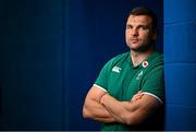 14 February 2025; Tadhg Beirne stands for a portrait after during an Ireland Rugby media conference at the IRFU High Performance Centre in Dublin. Photo by Seb Daly/Sportsfile