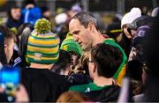 16 February 2025; Michael Murphy of Donegal signs autographs after the Allianz Football League Division 1 match between Donegal and Armagh at MacCumhaill Park in Ballybofey, Donegal. Photo by Ramsey Cardy/Sportsfile