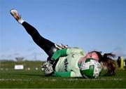 19 February 2025; Goalkeeper Courtney Brosnan during a Republic of Ireland women's training session at the FAI National Training Centre in Abbotstown, Dublin. Photo by Stephen McCarthy/Sportsfile