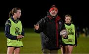 19 February 2025; PortDara Girls U18 head coach Barry White during a PortDara Ladies Rugby feature at Cill Dara RFC in Kildare. Photo by Seb Daly/Sportsfile