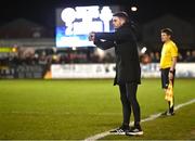 3 March 2025; Sligo Rovers manager John Russell during the SSE Airtricity Men's Premier Division match between Sligo Rovers and Shamrock Rovers at The Showgrounds in Sligo. Photo by Piaras Ó Mídheach/Sportsfile