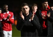 3 March 2025; Sligo Rovers manager John Russell after his side's victory in the SSE Airtricity Men's Premier Division match between Sligo Rovers and Shamrock Rovers at The Showgrounds in Sligo. Photo by Piaras Ó Mídheach/Sportsfile