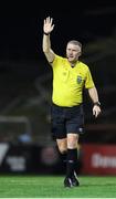 3 March 2025; Referee Mark Houlihan during the SSE Airtricity Men's Premier Division match between Bohemians and Drogheda United at Dalymount Park in Dublin. Photo by Thomas Flinkow/Sportsfile