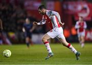 3 March 2025; Aidan Keena of St Patrick's Athletic during the SSE Airtricity Men's Premier Division match between St Patrick's Athletic and Derry City at Richmond Park in Dublin. Photo by Stephen McCarthy/Sportsfile