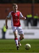 3 March 2025; Brandon Kavanagh of St Patrick's Athletic during the SSE Airtricity Men's Premier Division match between St Patrick's Athletic and Derry City at Richmond Park in Dublin. Photo by Stephen McCarthy/Sportsfile