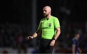 3 March 2025; Referee Gavin Colfer during the SSE Airtricity Men's Premier Division match between St Patrick's Athletic and Derry City at Richmond Park in Dublin. Photo by Stephen McCarthy/Sportsfile