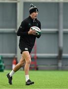 4 March 2025; Sam Prendergast during an Ireland Rugby squad training session at the IRFU High Performance Centre in Dublin. Photo by Brendan Moran/Sportsfile