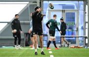 4 March 2025; Sam Prendergast during an Ireland Rugby squad training session at the IRFU High Performance Centre in Dublin. Photo by Brendan Moran/Sportsfile