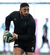 4 March 2025; Bundee Aki during an Ireland Rugby squad training session at the IRFU High Performance Centre in Dublin. Photo by Brendan Moran/Sportsfile