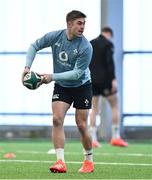 4 March 2025; Jack Crowley during an Ireland Rugby squad training session at the IRFU High Performance Centre in Dublin. Photo by Brendan Moran/Sportsfile