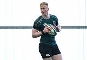 4 March 2025; Jamie Osborne during an Ireland Rugby squad training session at the IRFU High Performance Centre in Dublin. Photo by Brendan Moran/Sportsfile