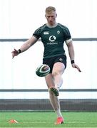 4 March 2025; Jamie Osborne during an Ireland Rugby squad training session at the IRFU High Performance Centre in Dublin. Photo by Brendan Moran/Sportsfile