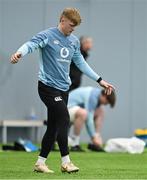 4 March 2025; Tommy O'Brien during an Ireland Rugby squad training session at the IRFU High Performance Centre in Dublin. Photo by Brendan Moran/Sportsfile