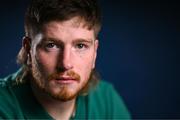 4 March 2025; Joe McCarthy poses for a portrait after an Ireland Rugby media conference at the IRFU High Performance Centre in Dublin. Photo by Brendan Moran/Sportsfile