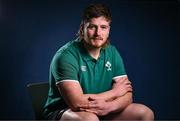 4 March 2025; Joe McCarthy poses for a portrait after an Ireland Rugby media conference at the IRFU High Performance Centre in Dublin. Photo by Brendan Moran/Sportsfile